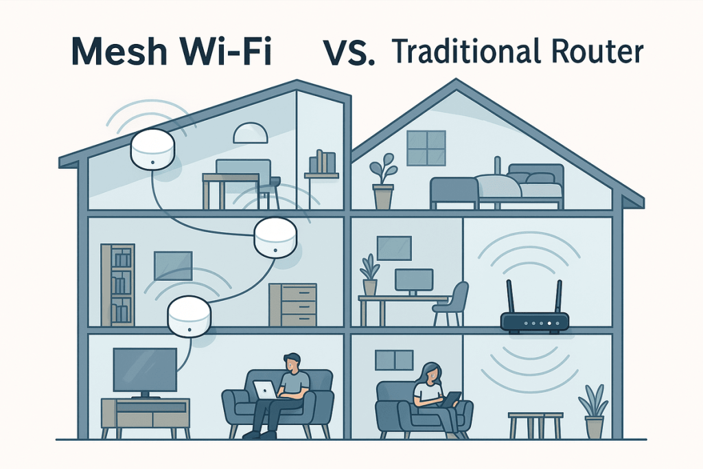 Mesh Wi-Fi vs 傳統Router差異比較