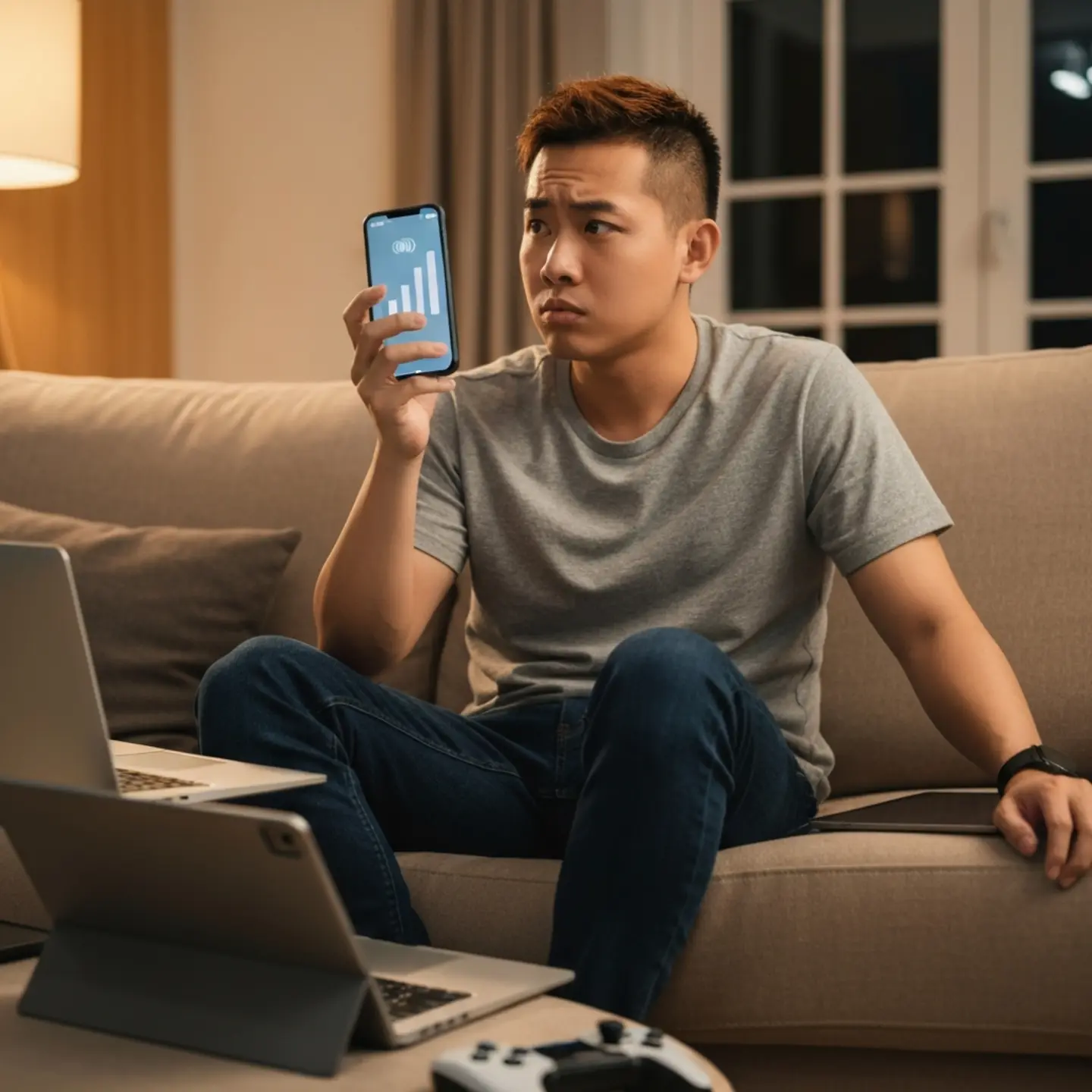 家中 WiFi 訊號覆蓋不均，遠端房間訊號弱的困擾情境